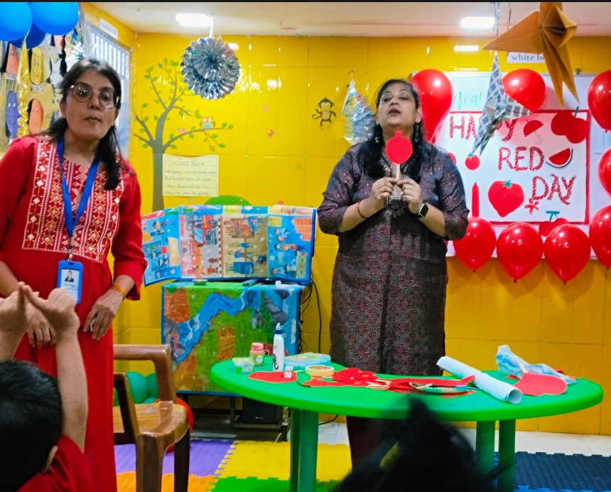Creative learning session at our nursery school in Airoli